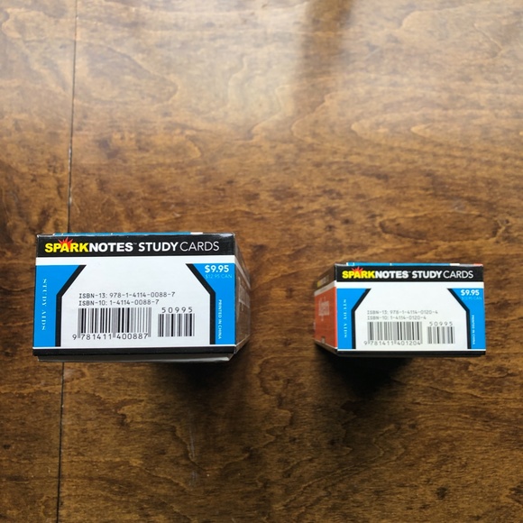 Spark Notes Study Cards for Algebra and English Vocabulary - Picture 4 of 4